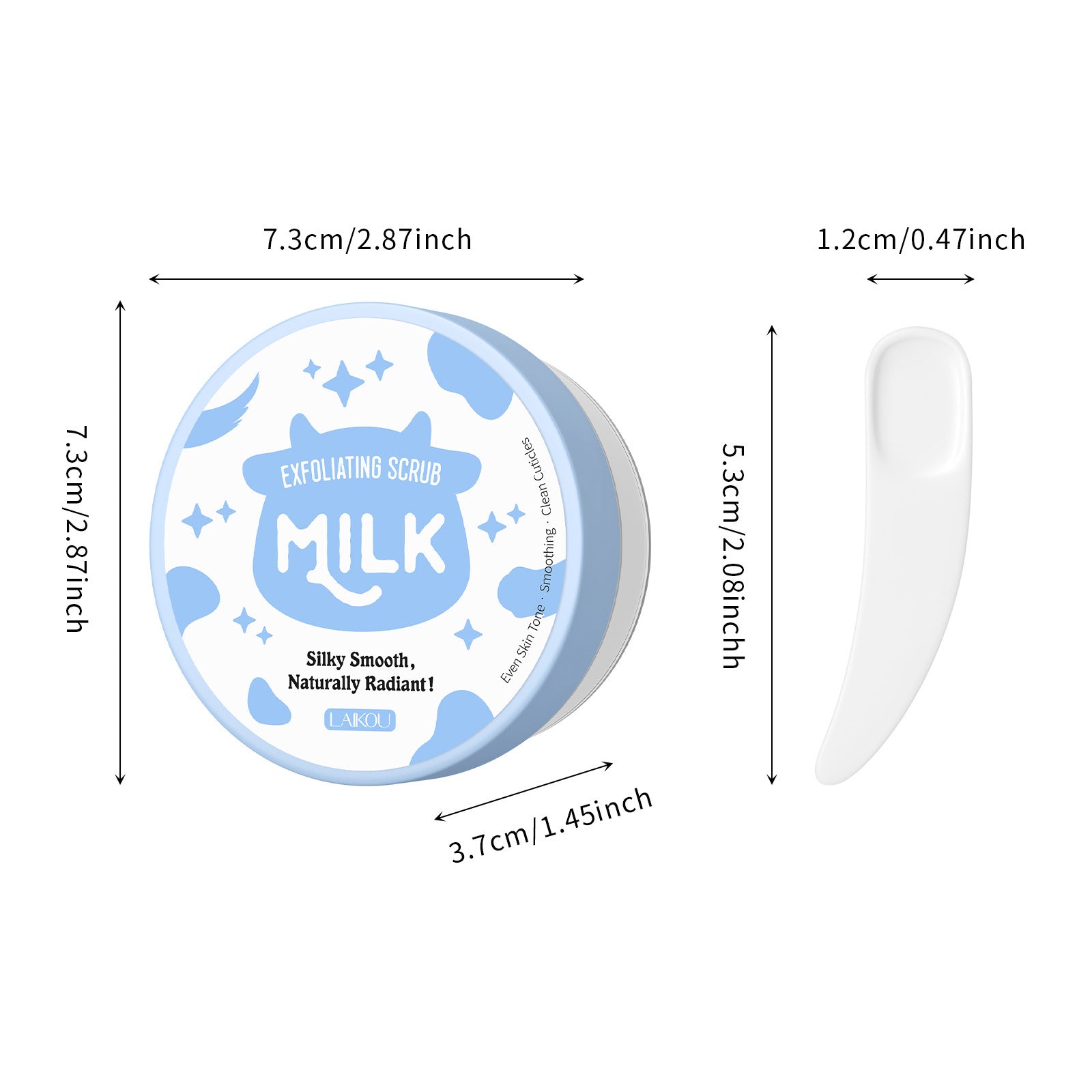 90g Softening Skin Skin Cleaning Milk Facial Scrub